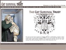 Tablet Screenshot of catsurvivaltrust.org